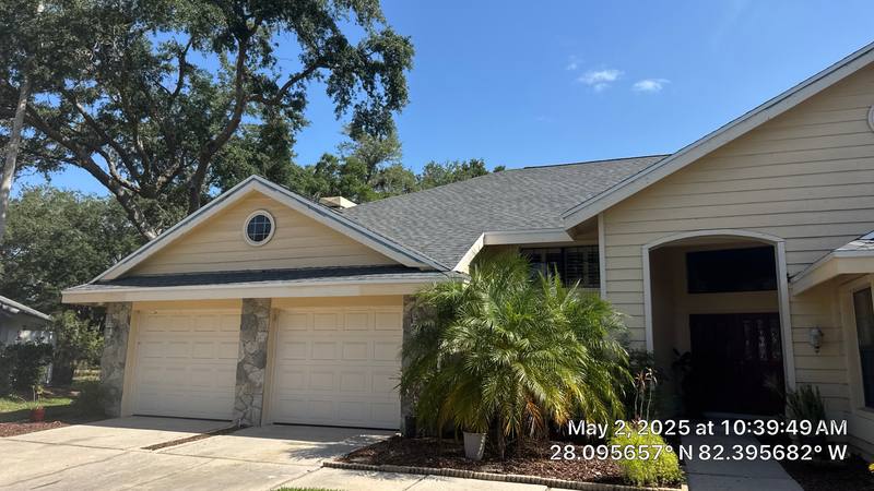 residential shingle roof replacement by Hloska Roofing in Tampa
