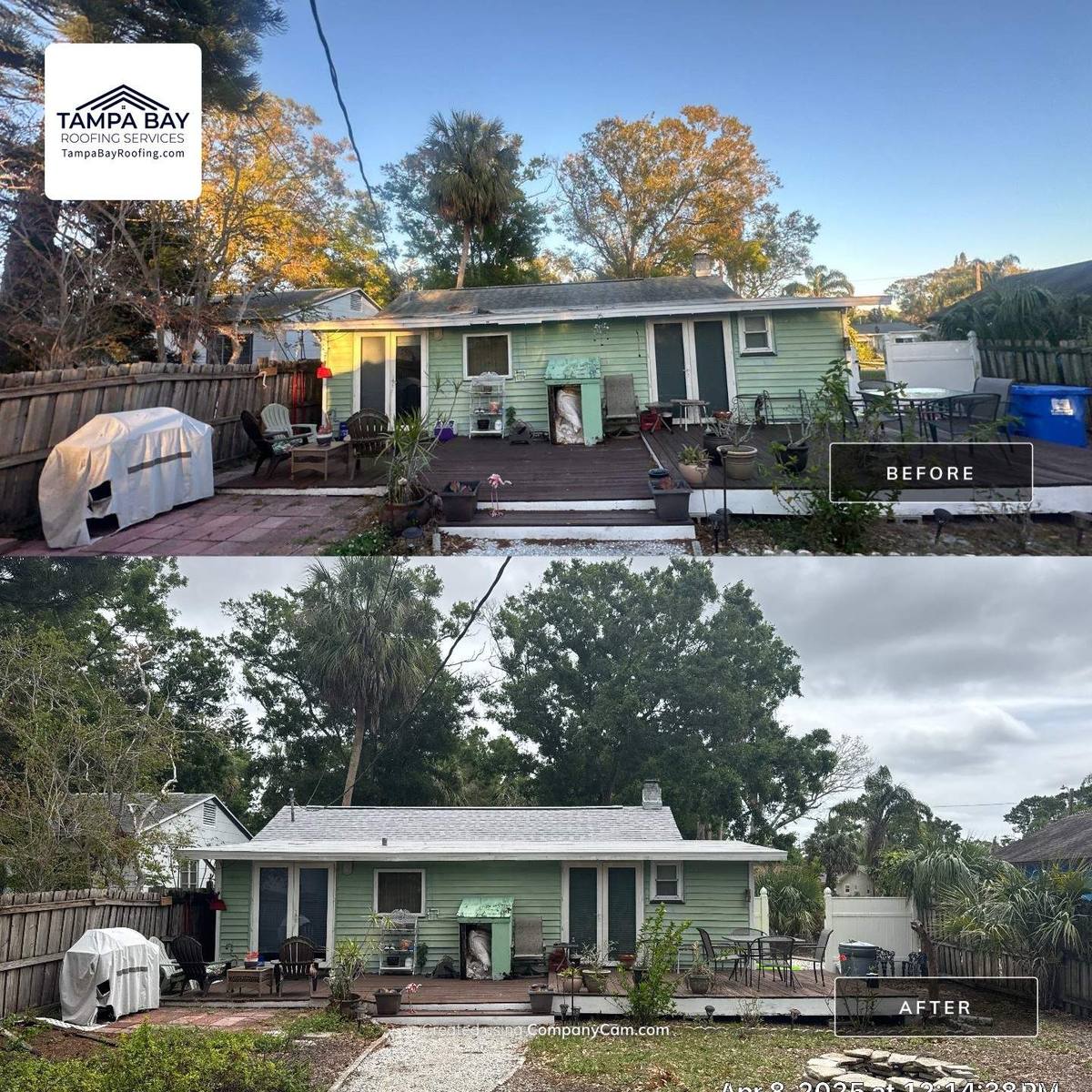 shingle roof replacement in St. Petersburg, Florida