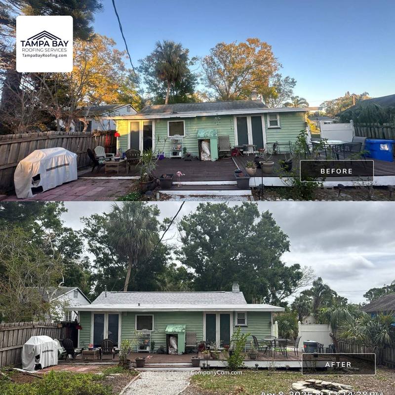 residential shingle roof replacement by Hloska Roofing in St. Petersburg