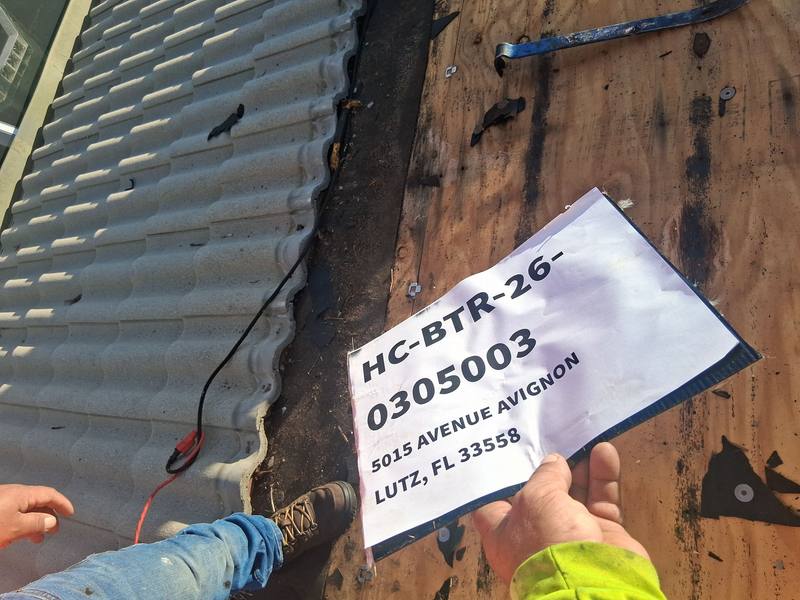 residential roof repair by Hloska Roofing in Lutz