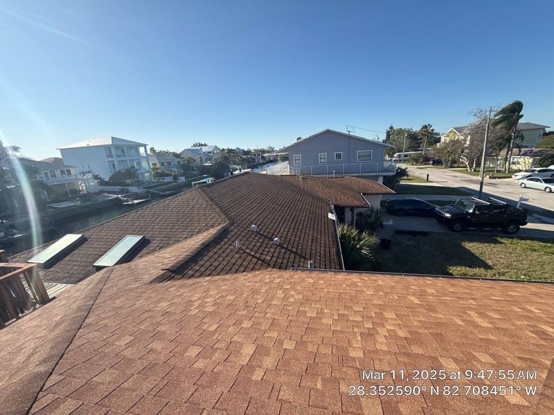 completed roofing project in Hudson FL
