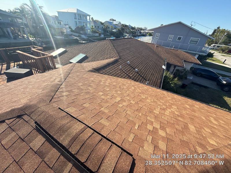 roofing project near Starfish Drive in Hudson