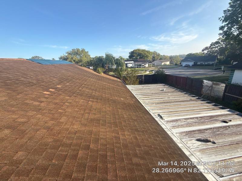 completed roofing project in Zephyrhills FL
