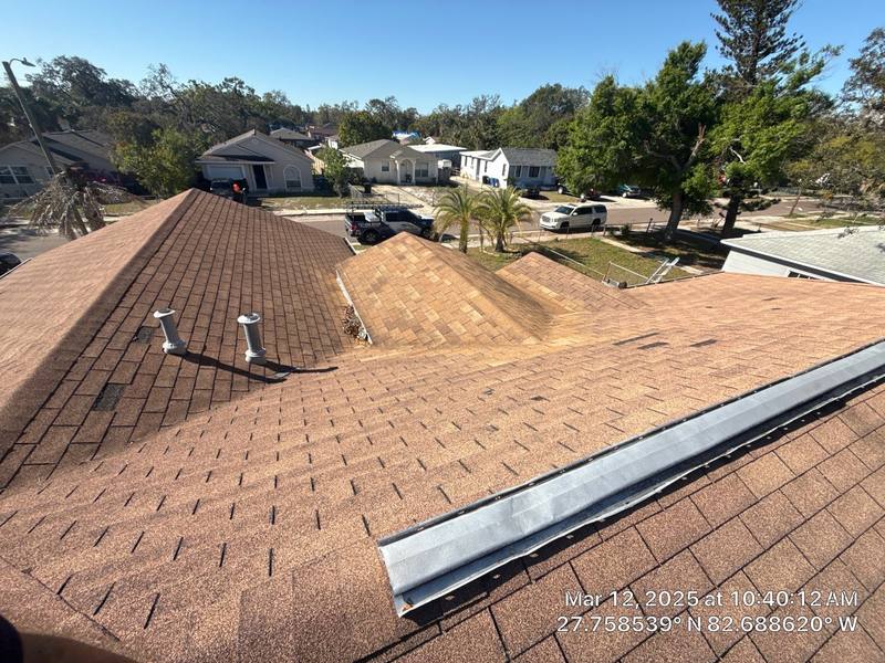 completed roofing project in St. Petersburg FL