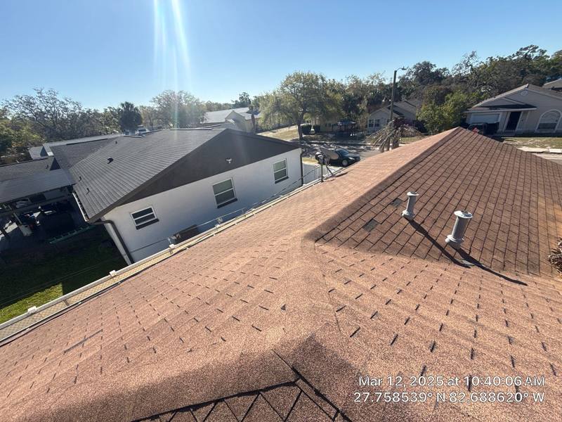 residential shingle roof replacement by Hloska Roofing in St. Petersburg