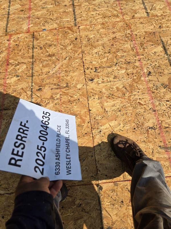 roofing project near Ashfield Place in Wesley Chapel