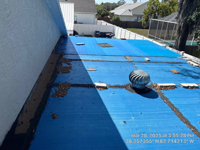 completed roofing project in New Port Richey FL