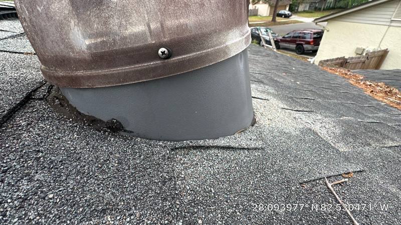 roofing project near Country Lake Drive in Tampa