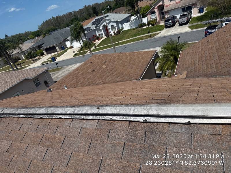 completed roofing project in New Port Richey FL