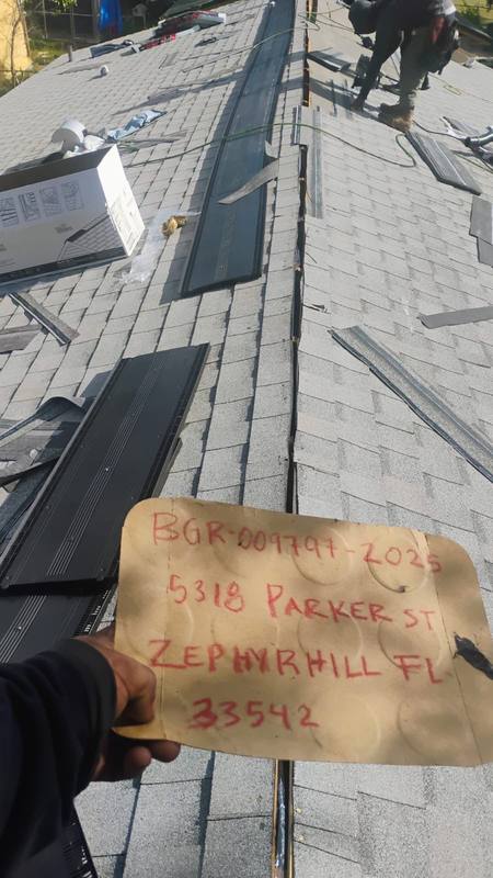 completed roofing project in Zephyrhills FL