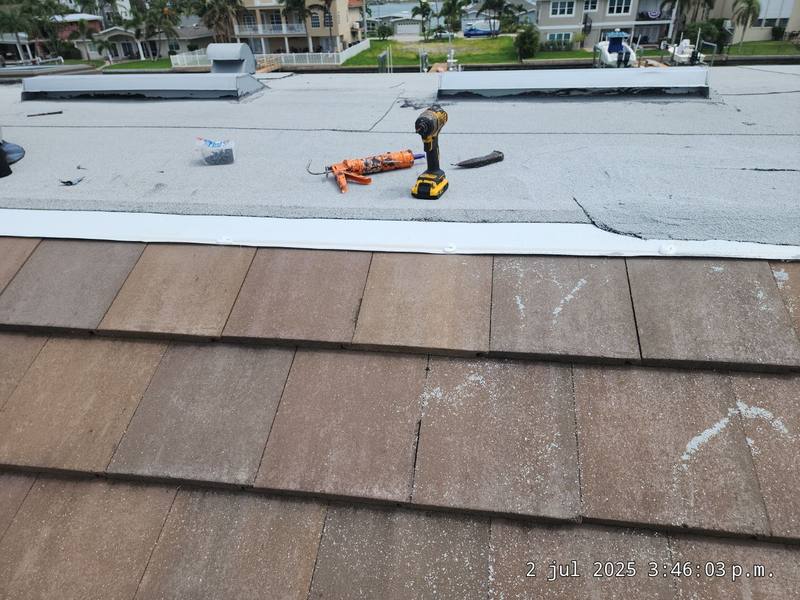 residential roof repair by Hloska Roofing in Belleair
