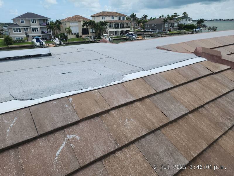 roofing project near Winston Drive in Belleair
