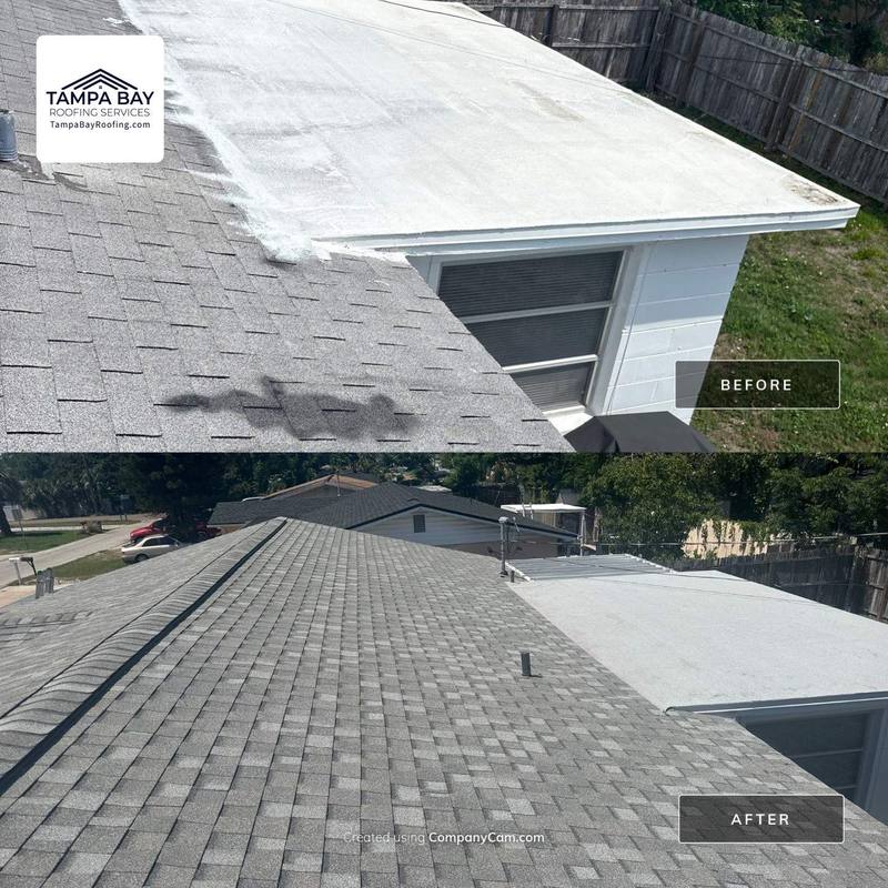 residential shingle roof replacement by Hloska Roofing in Port Richey