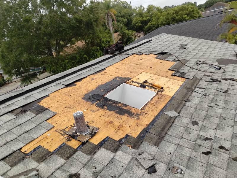 completed roofing project in Tampa FL