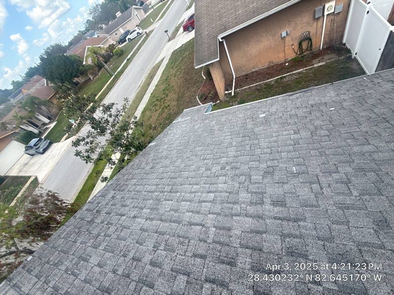 completed roofing project in Hudson FL