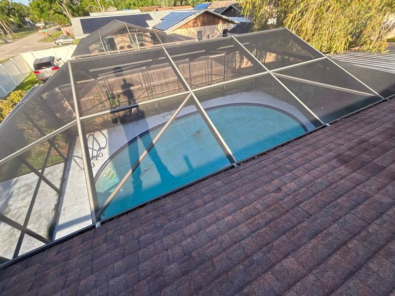 residential shingle roof replacement by Hloska Roofing in Tampa