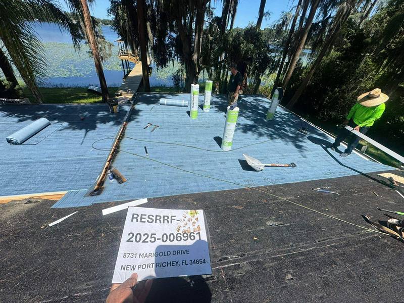residential shingle roof replacement by Hloska Roofing in New Port Richey