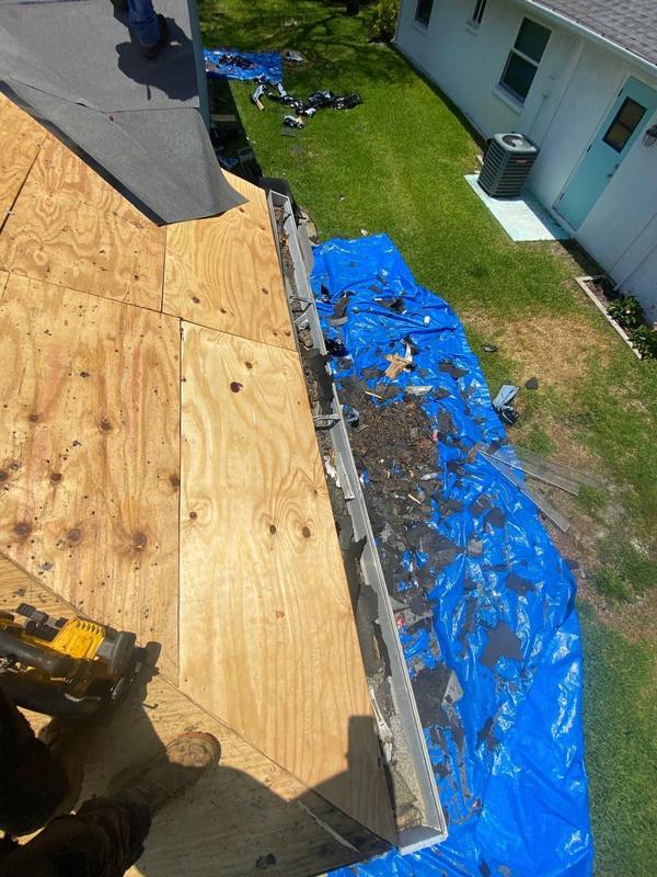 completed roofing project in New Port Richey FL
