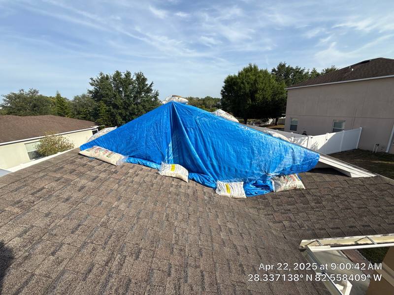 completed roofing project in Spring Hill FL