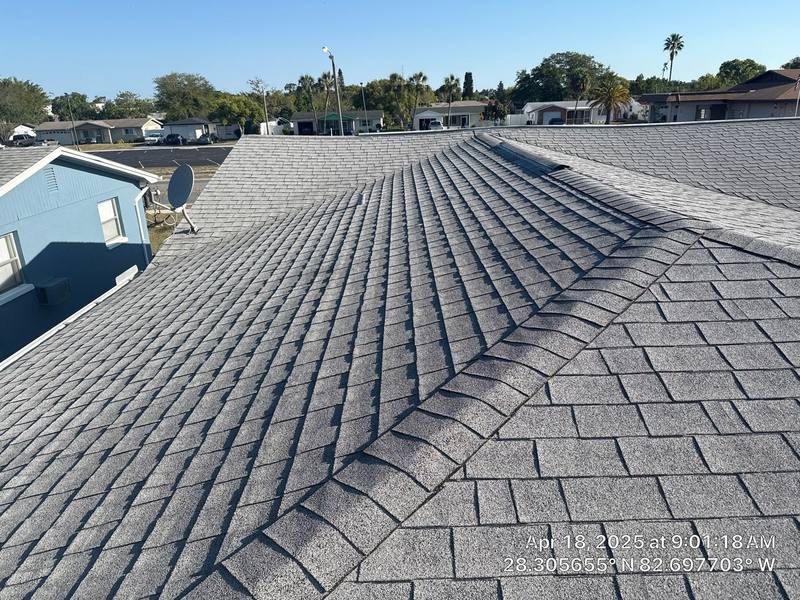 residential shingle roof replacement by Hloska Roofing in Port Richey
