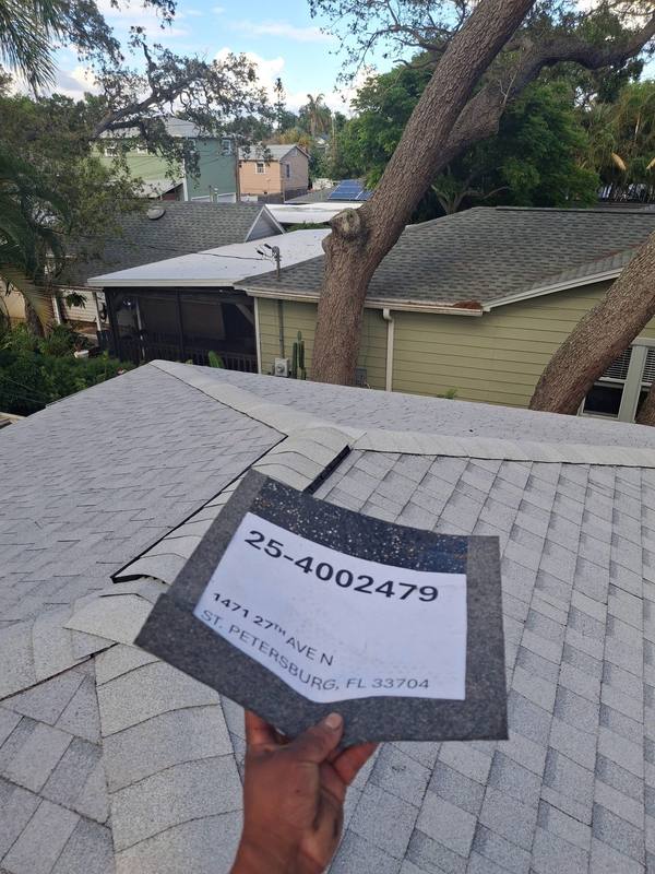 residential shingle roof replacement by Hloska Roofing in St. Petersburg