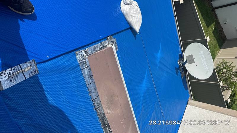 completed roofing project in Wesley Chapel FL