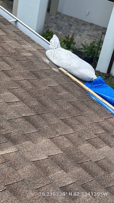 completed roofing project in Wesley Chapel FL