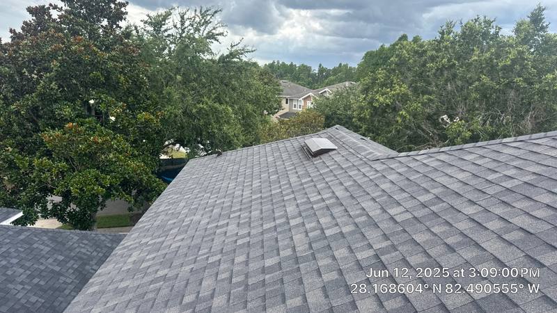 residential shingle roof replacement by Hloska Roofing in Lutz