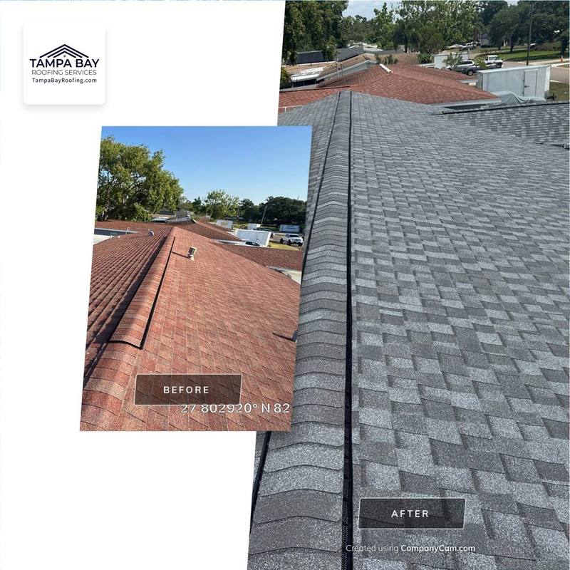 residential shingle roof replacement by Hloska Roofing in St. Petersburg