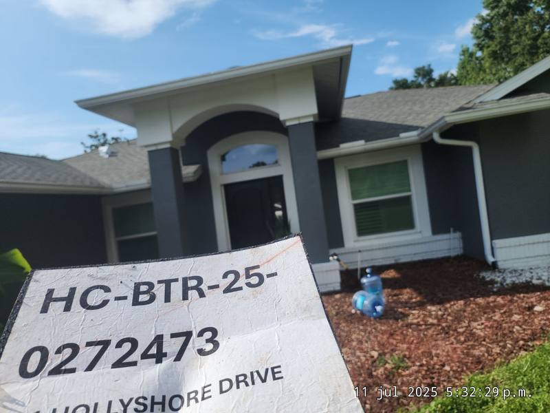 completed roofing project in Lutz FL