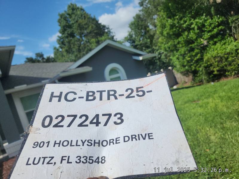 residential shingle roof replacement by Hloska Roofing in Lutz