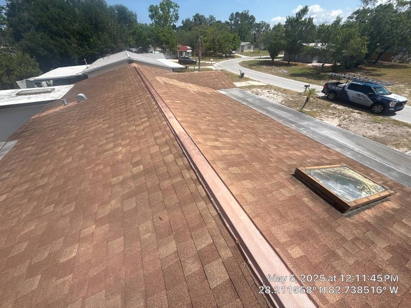 completed roofing project in New Port Richey FL