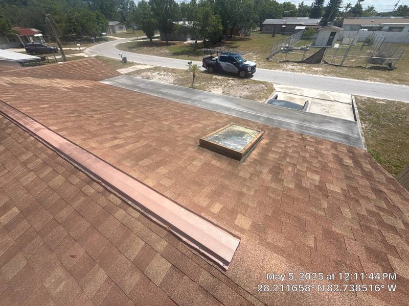 completed roofing project in New Port Richey FL