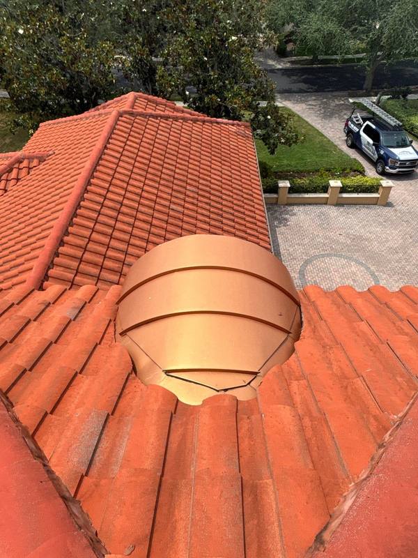 completed roofing project in Palm Harbor FL