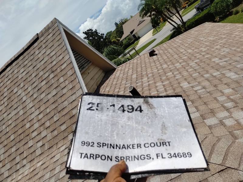 completed roofing project in Tarpon Springs FL