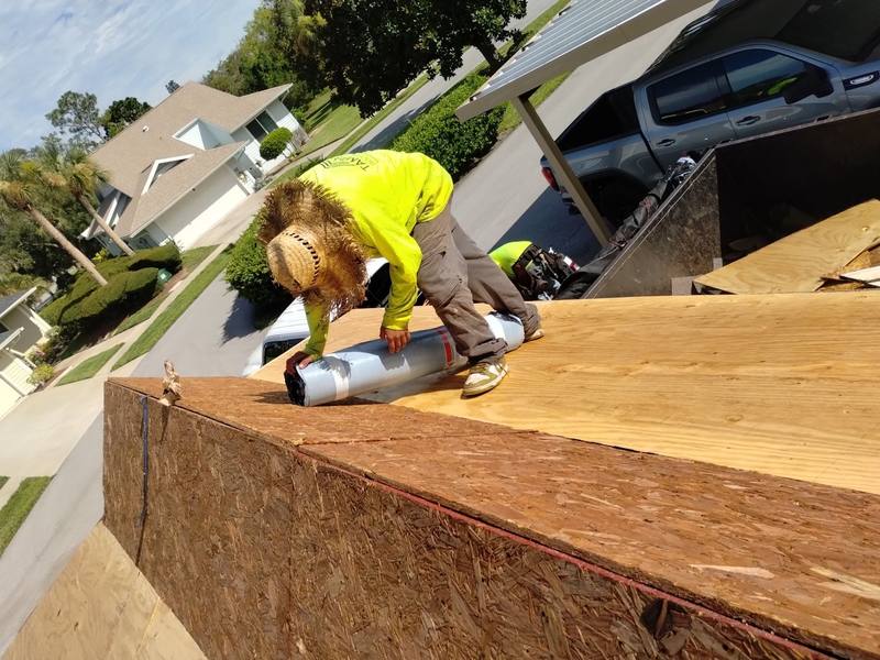 residential shingle roof replacement by Hloska Roofing in Tarpon Springs