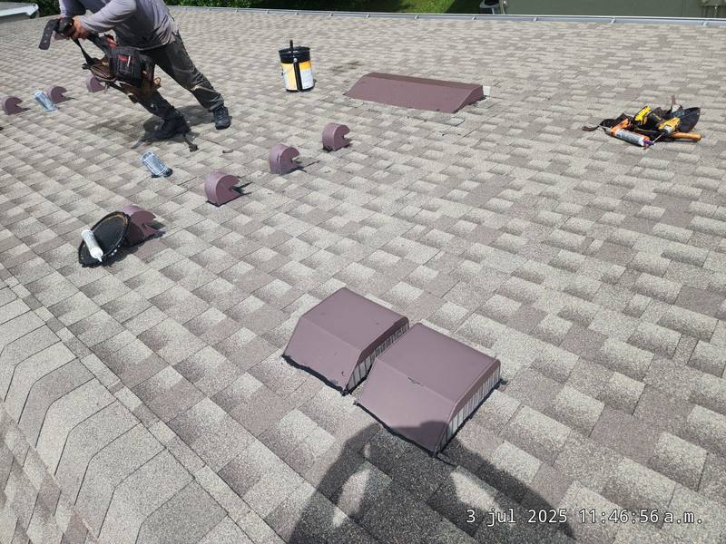 residential roof repair by Hloska Roofing in Largo