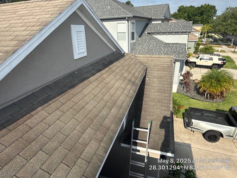 completed roofing project in Land O Lakes FL