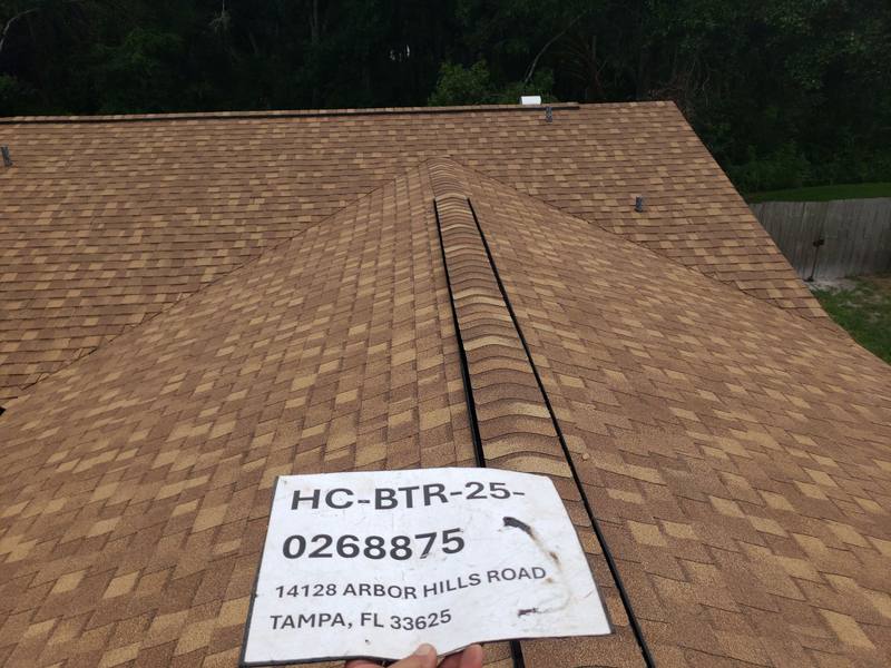 roofing project near Arbor Hills Rd in Tampa