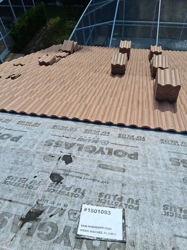 residential roof replacement by Hloska Roofing in Spring Hill