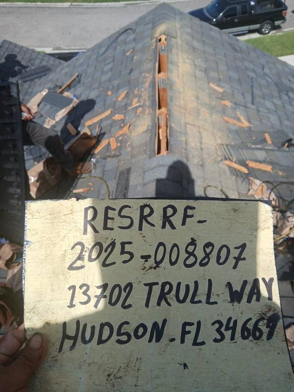 roofing project near Trull Way in Hudson