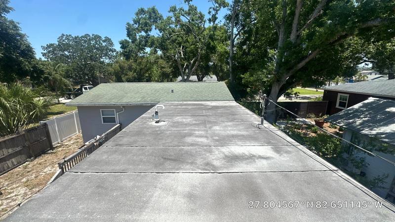completed roofing project in St. Petersburg FL