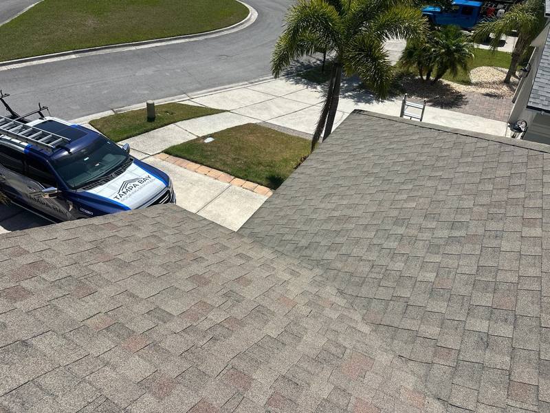 completed roofing project in Tampa FL