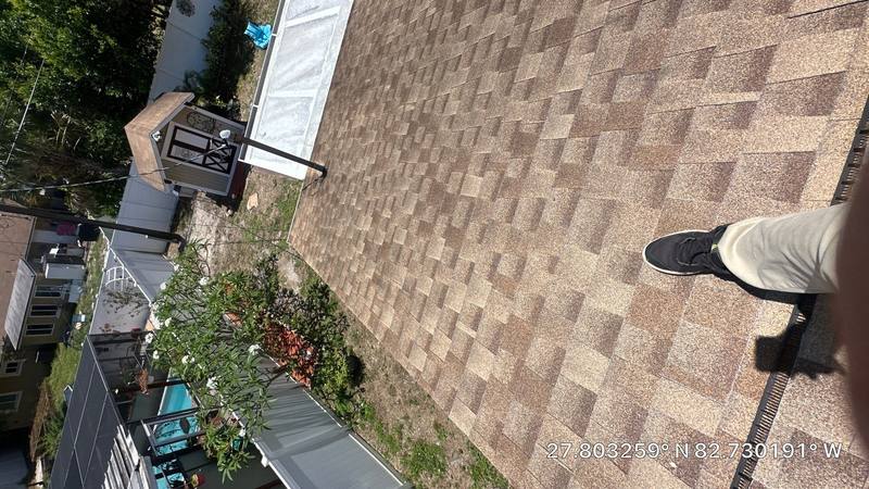 residential roof repair by Hloska Roofing in St Petersburg