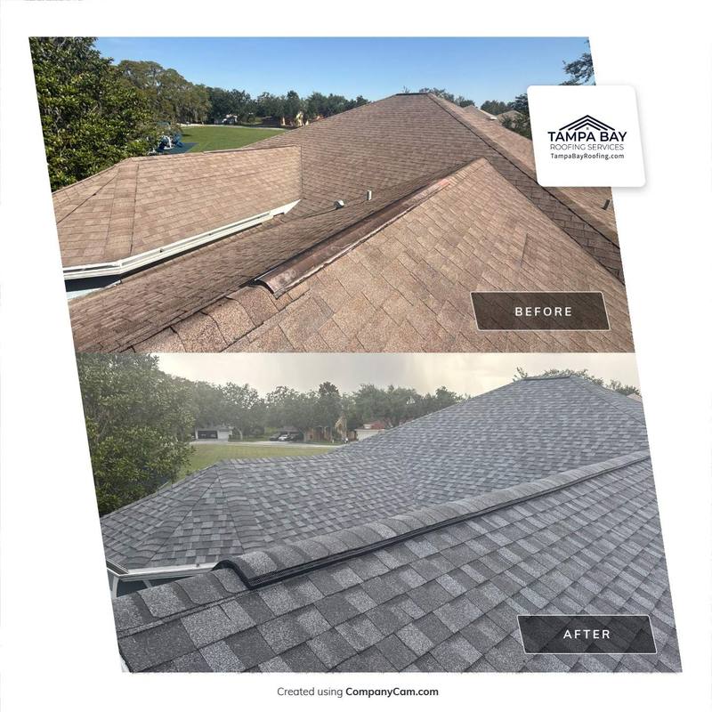 completed roofing project in Spring Hill FL