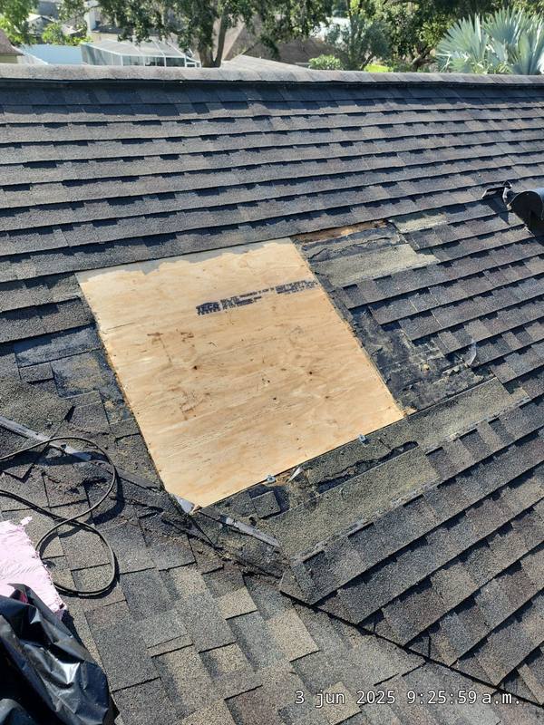roofing project near Piney Lane Dr in Tampa