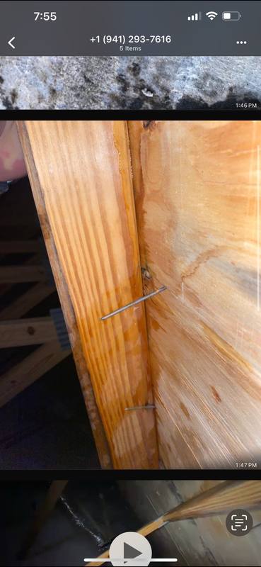 residential roof repair by Hloska Roofing in Palmetto
