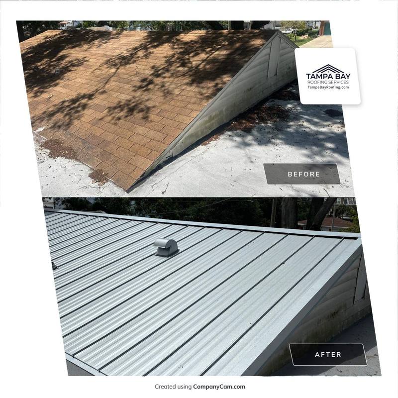 roofing project near W Napolean Ave in Tampa