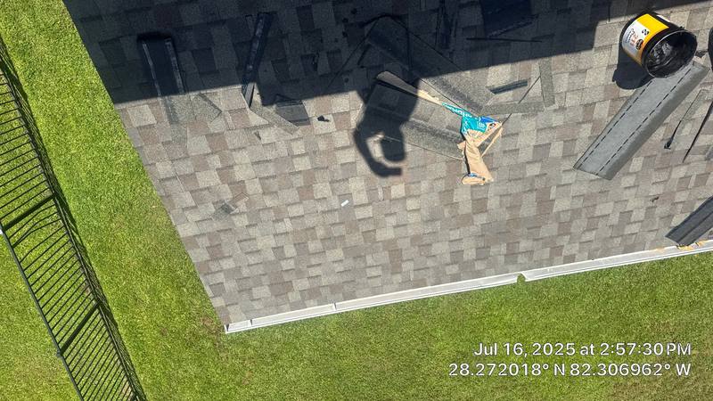 completed roofing project in Tampa FL