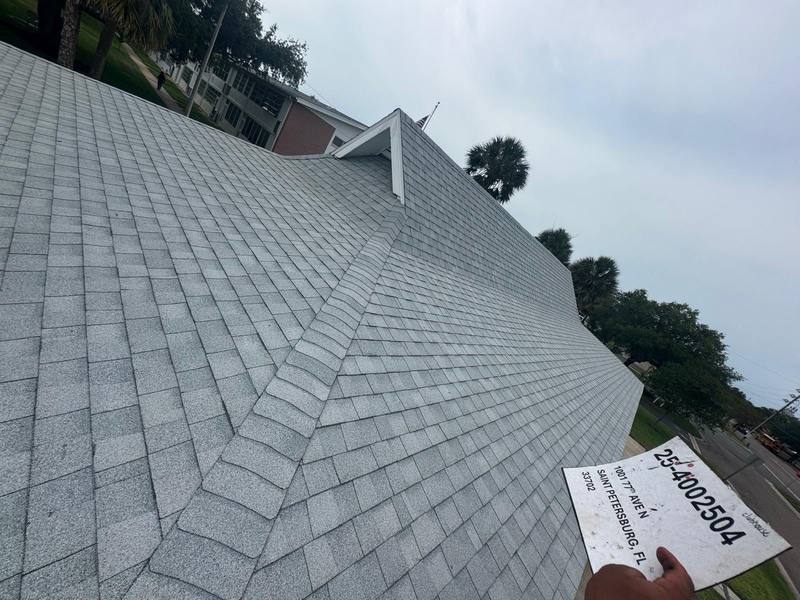 residential roof replacement by Hloska Roofing in St. Petersburg